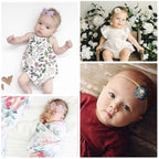 Baby Girl Headbands with Bows Soft Nylon Newborn Toddler Hairbands Handmade Baby Hair Accessories for Infant Girls Kids