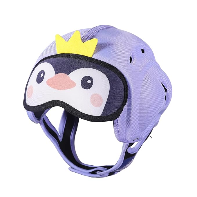 Mambobaby Baby Head Protector Safety Helmet Baby Helmet for Crawling Walking，Extra-Thick Deep Forehead Padding,Ultra-Lightweight, Breathable, Toddler Helmet 6-24 Months-Penguin