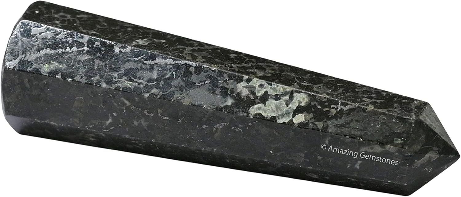 Amazing Gemstone Nuummite Crystal Towers ~ Natural Healing Crystal Point Obelisk for Reiki Healing and Crystal Grid (2 to 3 INCH)