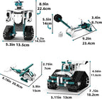 STEM Robot Toys for 8-14, 12 in 1 Remote Control Robotics Toys for Kids, Programmable Building Robot Kit Birthday Present for Science Educational(469 Pcs)