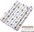 Personalized Baby Crib Bedding Set – Astronaut Rocket Pattern Nursery Bedding Sets 3 Piece with Custom Name Blanket, Fitted Crib Sheet & Changing Pad Cover – Ideal Newborn Gift for Boys