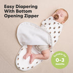 Baby Swaddle Sleep Sacks with Zipper - 3-Pack Swaddles for Newborns 0-3 Months, Infant, Baby Girls, Boys, Soft & Durable Newborn Sleep Sack, Easy Diaper Change Swaddling Blanket (The Wild 2)