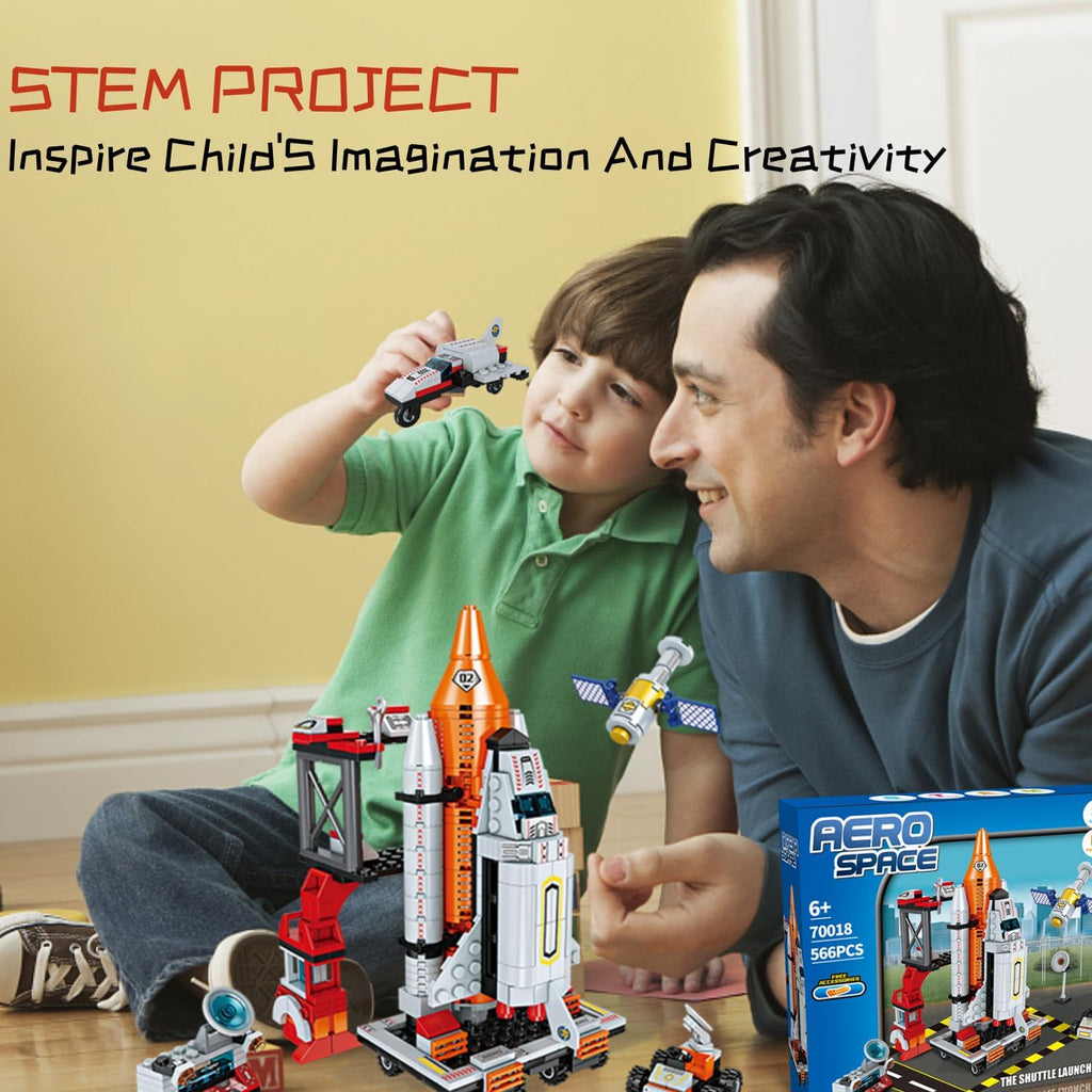 Space Rocket Stem Project Toy for Boy Age 7 8 9 10 11 12 13 Building Block for Kid Age 8-12 Science Kits for Kids Age 8-14 Christmas Birthday Gift for Boys Girls 7-13
