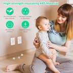 Outlet Covers Baby Proofing with Hidden Handle (32 Pack) Child Proof Outlet Plug Covers 3-Prong Baby Proofing Electrical Outlet Cover Safety Power Outlet Protector Child Socket Cap