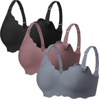 Angelhood Nursing Bras for Breastfeeding Ultra Comfort Seamless Maternity Bra Pack Wireless Pregnancy Bralette Bra Extender