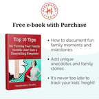 Boho Growth Chart for Wall - Wooden Growth Chart for Kids, Height Chart for Wall, Kids Height Wall Chart, Kids Sizing Chart, Wall Height Chart for Kids - Love Beyond Measure, White