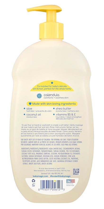Baby Magic Moisturizing Hair & Body Wash | Specially Formulated for Baby's Delicate Skin | Tear-Free | Calendula & Coconut | 30 fl oz.