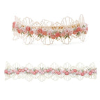 Baby Girl Nylon Headbands Flower Hair Bows Accessories-Elastic Hair Band Crown Handmade FLoral Wraps Birthday Gifts for Girls Newborn Infant Toddler 3Pcs