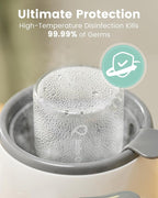 Bottle Warmer, GROWNSY 8-in-1 Fast Baby Milk Warmer with Timer for Breastmilk or Formula, Accurate Temperature Control, with Defrost, Sterili-zing, Keep, Heat Baby Food Jars Function