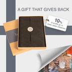 Full Grain Leather Family Passport Holder for 2-4 Passports - RFID Passport Holder and Travel Document Organizer - Large Leather Travel Wallet for Couples and Families - Camel