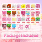 Magnetic Building Blocks, STEM Toys Educational Magnet Cubes for Kids Ages 4-12 (Pink Castle-150pcs)