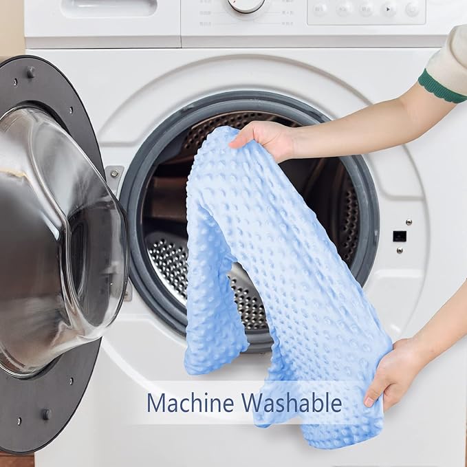 Nursing Pillow for Breastfeeding and Bottle Feeding Pillow, Support for Mom and Baby, with 2 Removable Machine Washable Cover, Ergonomic Breastfeeding Pillow (Blue)