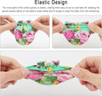 BQUBO Newborn Infant Toddler Mittens No Scratch Cotton Elastic Wrist Gloves Hypoallergenic for 0-6 Months Baby Boys Girls