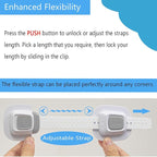 YEYA Upgraded No Drill Anti tip Furniture Wall Anchors Straps for Baby proofing with 3M Adhesive (4 Pack)