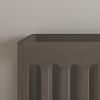 Foundations Boutique Compact Folding Crib 3 Pack for Hotels, Wood Crib, Commercial Casters, Includes 3" Foam Crib Mattress (Dapper Gray)