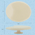 S&T INC. Exfoliating and Massaging Cradle Cap Bath Brushes for Baby, Silicone - 2 Inch x 2.5 Inch, Sage Green & Cream, 2 Pack