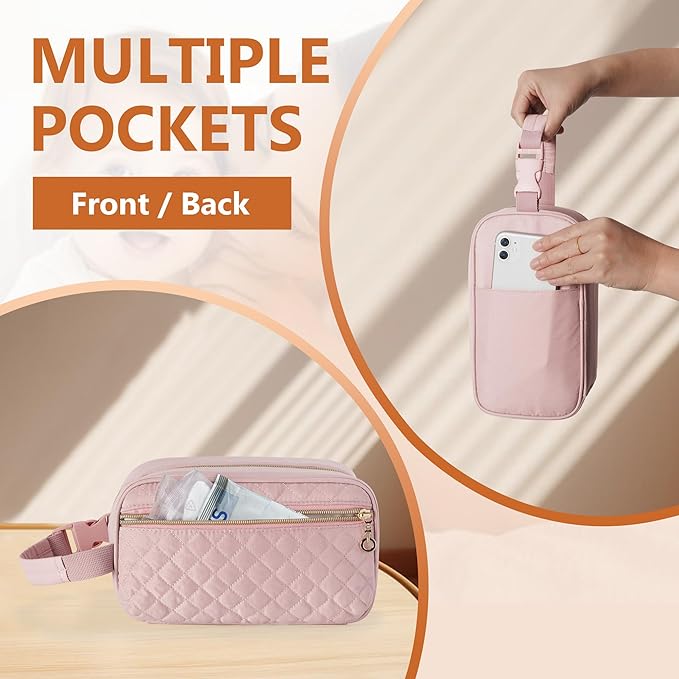 Damero Breastmilk Cooler Bag with 4 Ice Packs -Breastmilk Cooler Travel Bag Organizer with Detachable Buckle Handle for Daycare and Breastfeeding Mom,Pink