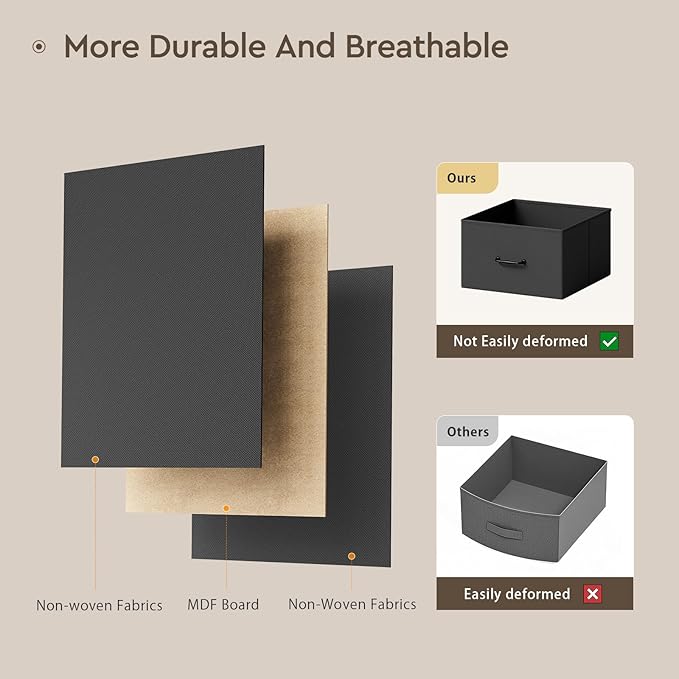 Changing Table Dresser, Baby Dresser with 3 Fabric Drawers and 2 Shelves, Multi-Functional Baby Changing Table with Pad, Classic Nursery Dresser, Diaper Changing Station for Nursery, Black