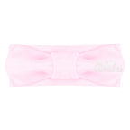 Creative Knitwear Ole Miss Rebels Infant Girls Pink Solid Hair Knot Headband Embroidered Logo - Size Newborn - 4T