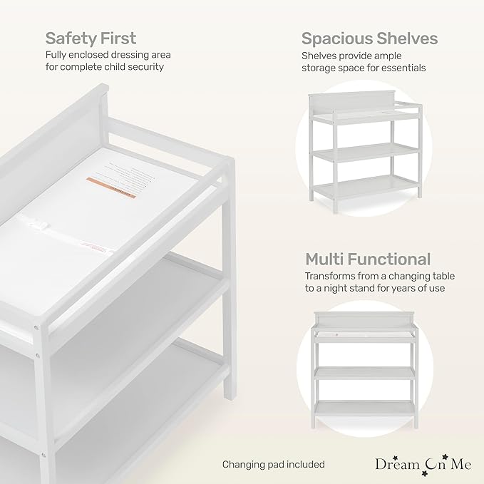 Dream On Me Jax Universal Changing table, Grey