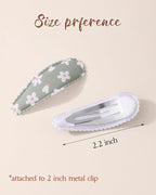 doboi 40Pcs Toddler Hair Clips Baby Girl Hair Bows Clips Floral Print Non Slip Wrapped Snap Heart shaped Hairpins Flower Clips for Hair Barrettes Hair Accessories for Baby Toddler Girls Kids