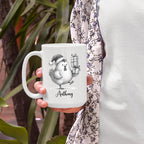 Personalized Name Chicken Coffee Mug Gift, Awesome Chicken White Ceramic Mug 11 Oz 15 Oz, Customized Animal Accent Cup Gift For New Year Anniversary, Unique Teacup For Chickens Lovers/Chickens Lady