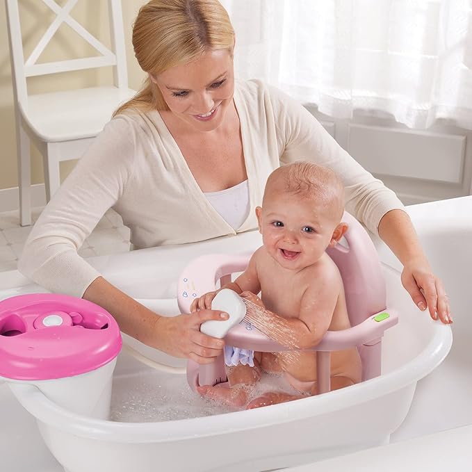 Foldable Baby Bath Seat - Non Slip Bathtub Chair for Baby Sitting Up, 6-18 Months