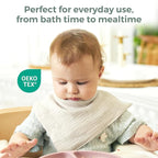 Momcozy Soft & Absorbent Baby Washcloths - 4 Layer Design| Medium Thickness| Premium Cotton for Newborns' Skin-Great for Bathing, Wiping & on-The-go Use, Shower Gift and Essential(5 Pack, 10x10 inch)