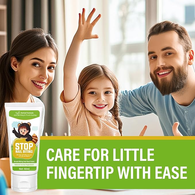Nail Biting Treatment for Kids, Nail Biting Prevention for Kids & Adults, 100% Natural Plants, Bitter Taste Thumb Sucking Deterrent