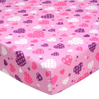 UOMNY Crib Sheet Heart Fitted Crib Sheets Baby Sheet for Standard Crib and Toddler Mattresses Nursery Bedding Sheet Crib Mattress Sheets for Boys and Girls 1 Pack Space Toddler Sheet