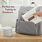 Momcozy Reusable Breast Pads 6 Count, Ultra Thin Washable Nursing Pads, Come with Dry & Wet Separation Bag + Wash Bag