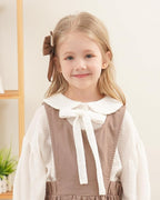 5.5 Inch 20PCS Baby Girls Fable Hair Bows Clips Cotton Linen Alligator Hair Clips Large Neutral Handmade Hair Accessories Bows for Girls Toddlers Kids by doboi