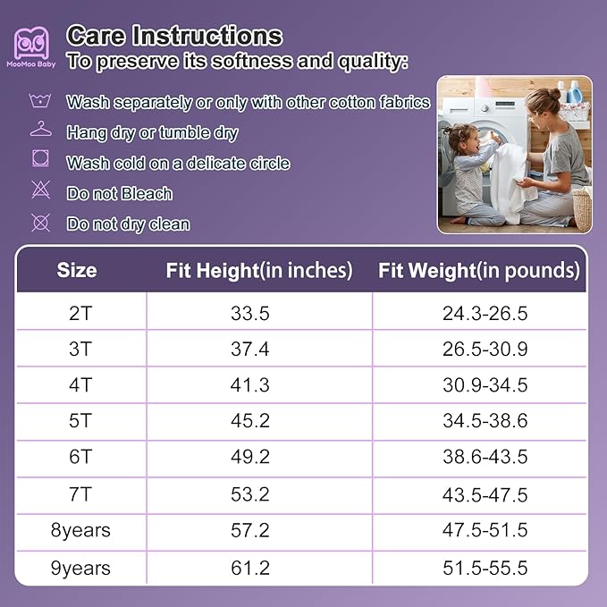 MooMoo Baby Potty Training Underwear Absorbent Toddler Training Pants for Boys and Girls 10 Packs Cotton Pee Pants 2T-9T