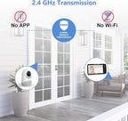 HelloBaby 6”IPS Large Screen, Video Baby Monitor with Upgraded 4000mAh Battery, 2-Way Talk, Night Vision, Pan-Tilt-Zoom, No WiFi, ECO Mode