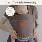 Baby Wrap Carrier - Premium Cotton Baby Carrier Wrap for Newborn to Toddler- Infant Carrier for Babies 8-35 lb - Baby Holder One Size Fits All with Front Pocket by Max&so