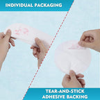 Disposable Nursing Pads, Ultra-Thin Breastfeeding Pads, Nipple Pads for Breastfeeding, Fit Fast Suction, Nursing Essentials (Round-100)