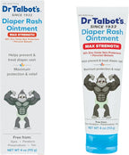 Dr. Talbot's Maximum Strength Diaper Rash Ointment - 4 oz - Zinc Oxide Skin Protectant with Peruvian Balsam - Treats and Prevents Rash