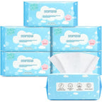 Dry Wipes - HAPPY BUM Baby Wipes, Large Baby Wipes, Wet and Dry Use, Unscented Tissues for Sensitive Skin (600 Count)