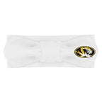 Creative Knitwear Missouri Tigers Infant Girls White Solid Hair Knot Headband Embroidered Logo - Size Newborn - 4T