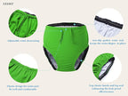 Youth Special Needs Reusable Swim Diapers Swimwear for Incontinence Cloth Diaper Covers Waterproof,Leakproof, Unisex (Lime Green, 8-10T)