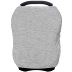 Car Seat Covers Baby - Multi-use Cover Carseat Canopy, Breathable Breastfeeding Cover, Car Seat Covers for Bbies, Boys & Girls Shower Gifts (Knit Grey)