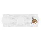 Creative Knitwear Texas State Bobcats Infant Girls White Solid Hair Knot Headband Embroidered Logo - Size Newborn - 4T