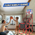 EagleStone 63IN Kids Arcade Basketball Hoop Indoor, LED Scoreboard Basketball Arcade Game Set for Outdoor with Cheer Sounds, Kids Basketball Toys for Boys Girls Age 3-5 5-7 4-8