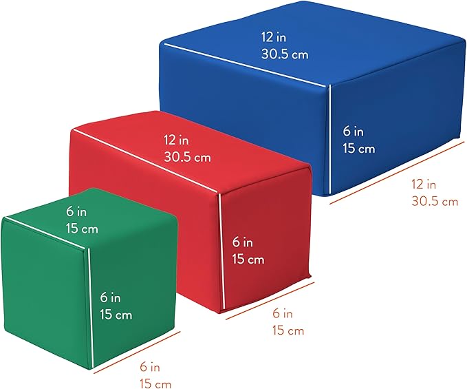 Toddler Building Blocks, Foam Blocks, Assorted, 7-Piece
