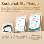 Winner 100% Cotton Dry Wipes, USDA Certified Baby Wipes, 33% Thicker & Ultra Soft, Hypoallergenic & Unscented for Baby Sensitive Skin, Wet/Dry for Diaper Changes, Meals & Cleanup, 240ct, Pack of 3