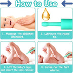 Gas and Colic Reliever for Babies, Baby Gas Colic Relief, Natural Solution for Baby Colic and Gas Relief, Safe & Effective Instant Constipation Relief for Babies, 20 Count (Green)