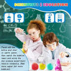 Potions Bath Bombs for Kids Christmas Gifts for Teens, 4 Pack Colorful Fizzy Bubble Bath for Fun and Educational Bath Time, Cool Foam Explosion Bath Toys for Kids, Boy Girls Stocking Stuffers