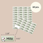 Personalized Name Labels for Kids (60) – Custom Waterproof & Durable Stickers for Clothing, Daycare, Office & School Supplies - Animals