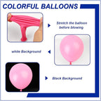 140pcs Pink Round Balloons Different Sizes 18 12 10 5 Inch Latex Balloons for Arch Decoration Party Balloon Kit for Graduation Birthday Party Wedding Balloon Baby Shower Decoration