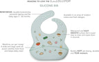 Loulou Lollipop Soft, Waterproof Silicone Feeding Bib